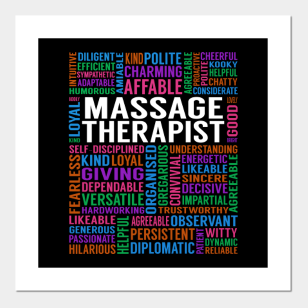 Massage Therapist Job Massage Therapist Posters And Art Prints Teepublic 7460